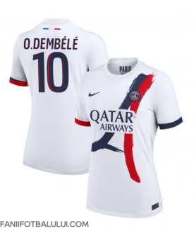 Paris Saint-Germain Ousmane Dembele #10 Tricou Fotbal Replică 2024-25 Femei Deplasare